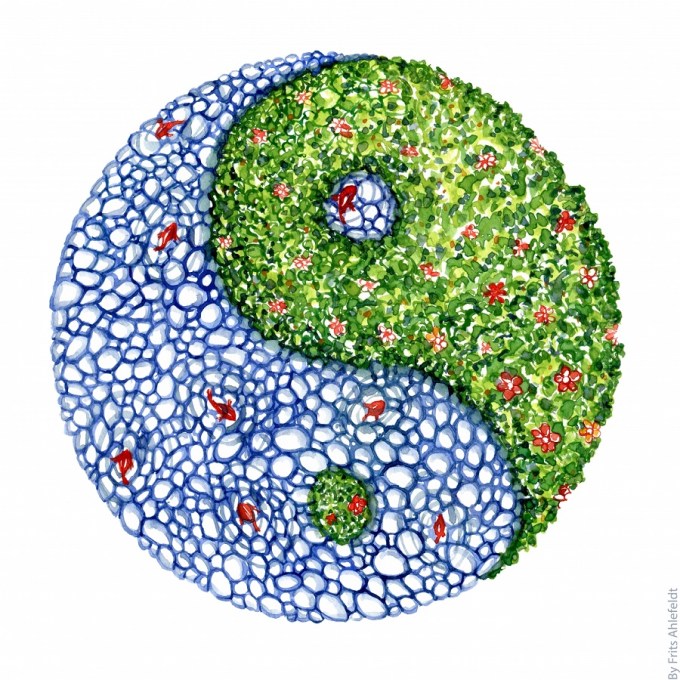 Yin-yang-pond