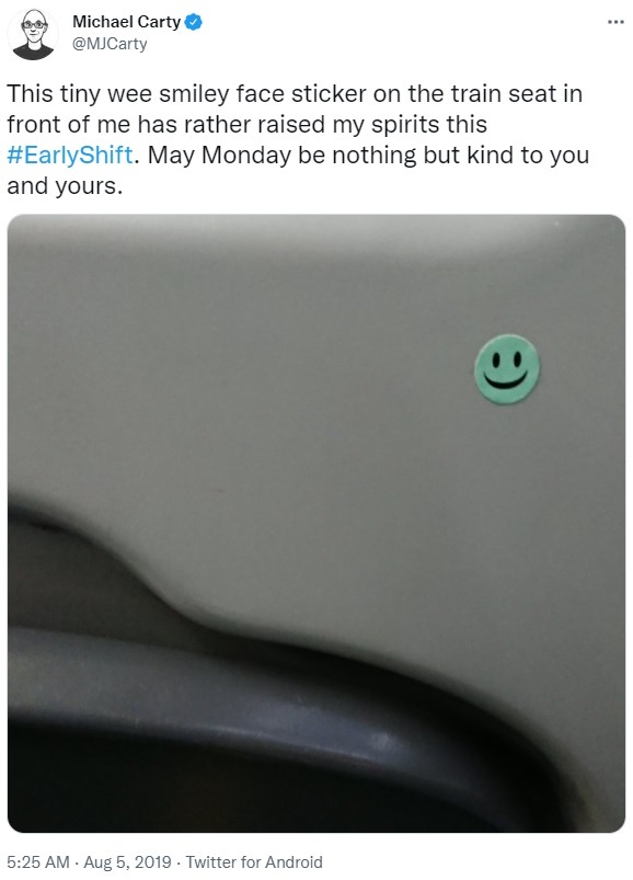 MJCarty5Aug2019SmileyTweet