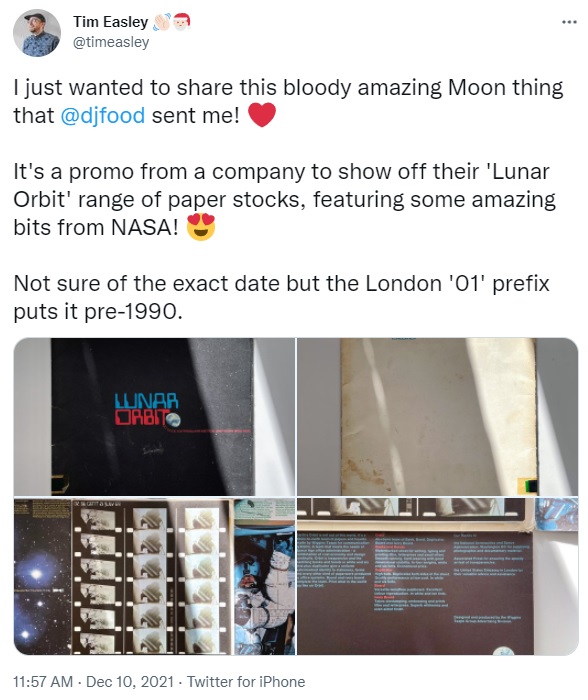 TimEasleyLunarOrbitTweet