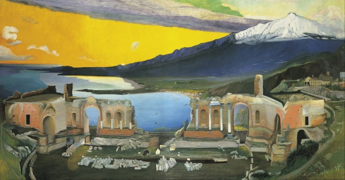 800px-Csontváry_Kosztka,_Tivadar_-_Ruins_of_the_Greek_Theatre_at_Taormina_-_Google_Art_Project